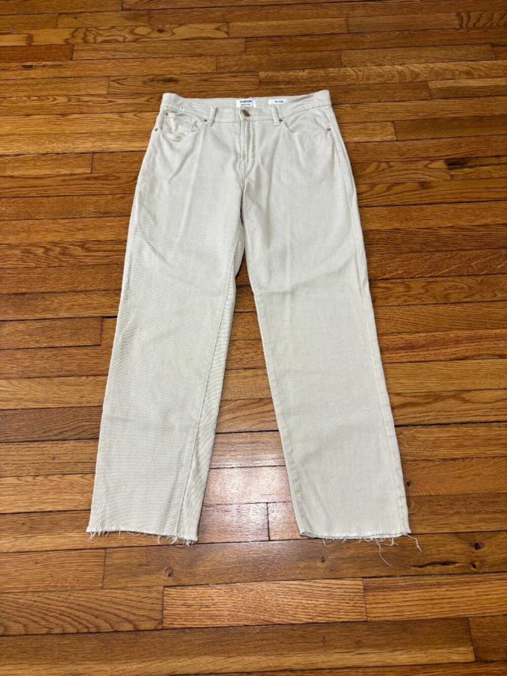Kensie The Slim Jeans Womens Size 6 6/28 Beige Vintage Luxe Stretch Denim Pants